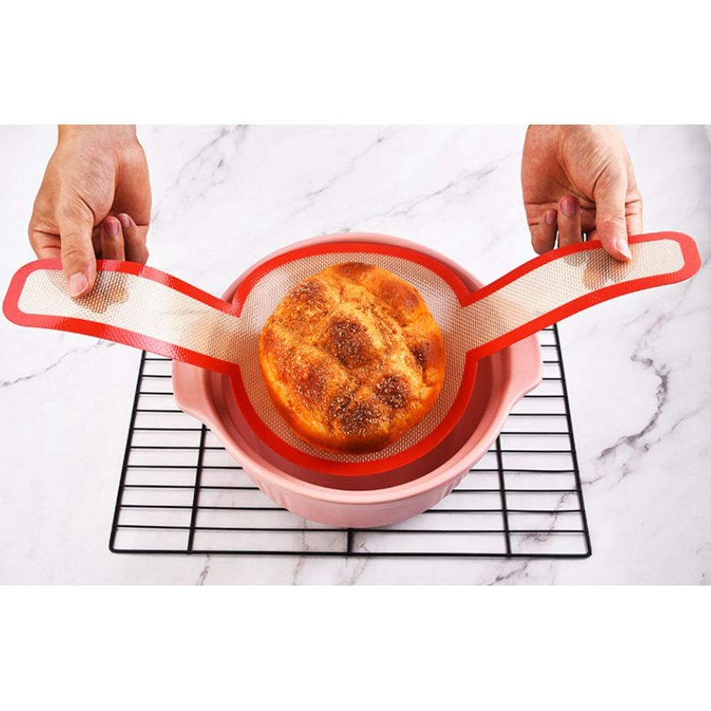 ELEGANT Dutch Bread Kneading Pad Kitchen Kitchen Cooking Tool Baking Mat Long Handle Accessories Oven Baking Supplies Silicone Dough Transfer Pad