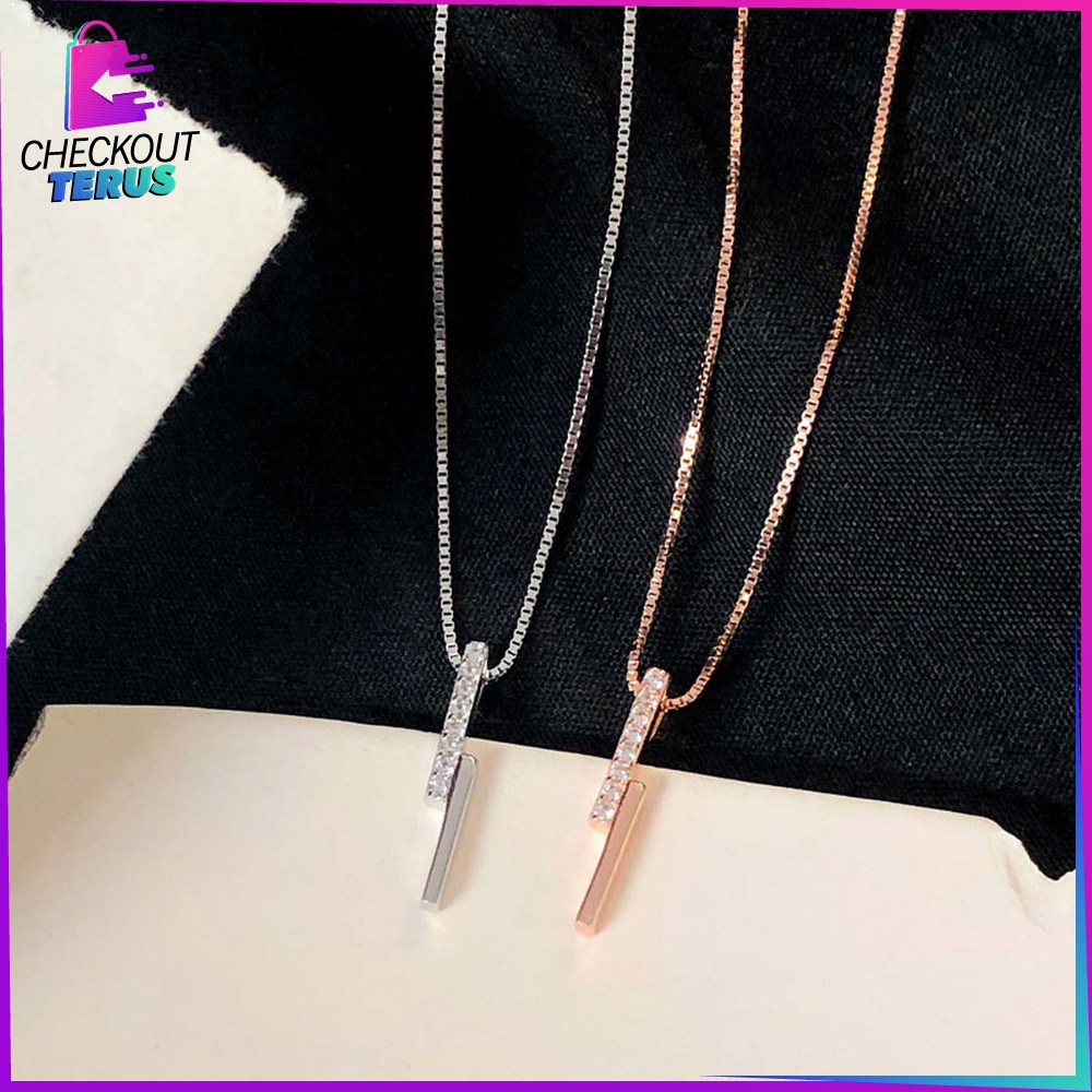 CT K60 Kalung Bandul Mutiara Korean Style Perhiasan Aksesoris Wanita Kalung Berlian Anti Karat Kalung Titanium Bisa Untuk Hadiah