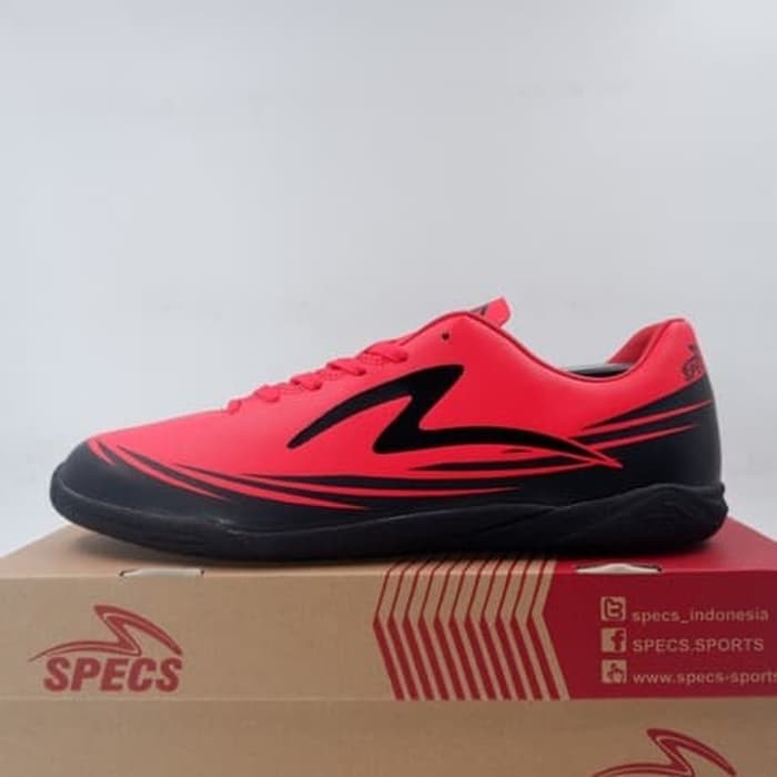 Sepatu Futsal Specs Sparta IN Emperor Red Black 401139 Original BNIB