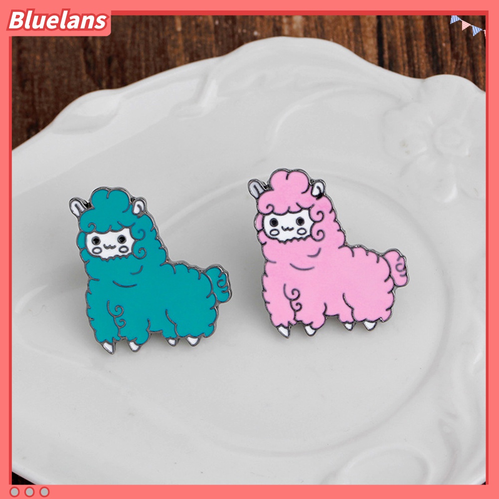 Bros Pin Bentuk Kartun Domba Alpaca Bahan Alloy Untuk Wanita