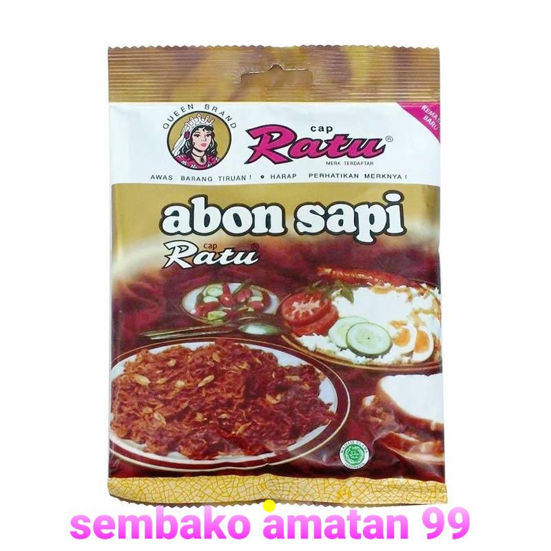 Abon Sapi Asli/abon Cap Ratu Original 90 Gram