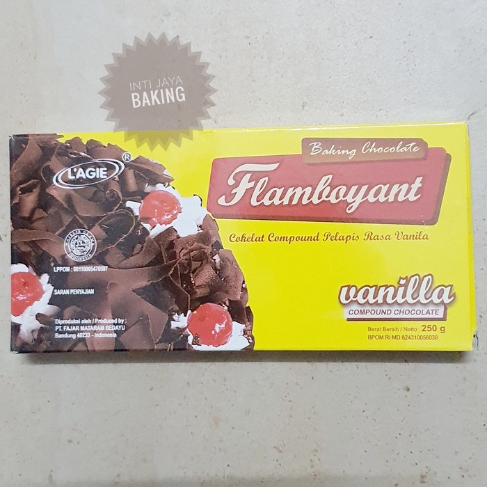 

baking chocolate flamboyant / vanilla compound chocolate 250g