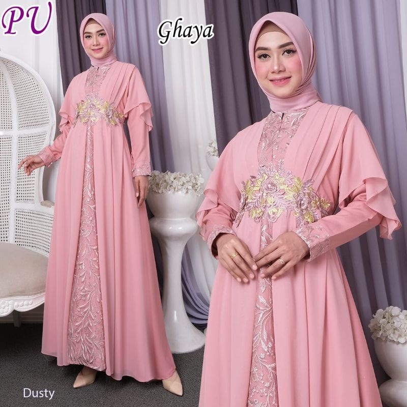 GHAYA GAMIS MAXI DRESS PESTA WISUDA BRIDESMAIDS BAJU KONDANGAN GAMIS WANITA TERBARU