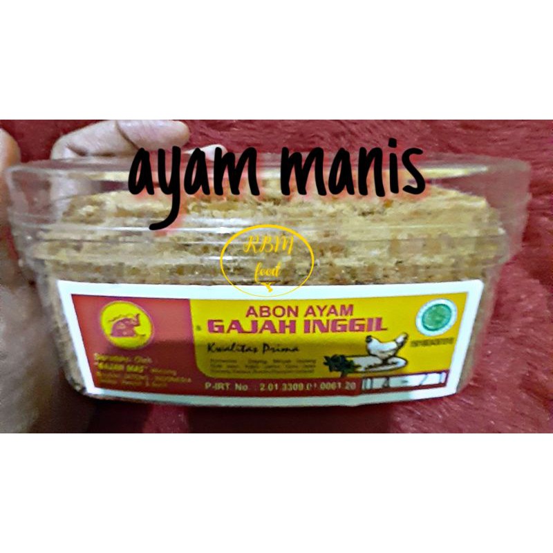

Abon sapi Asli boyolali kwalitas prima 250gram cap Gajah Inggil Packing super Aman (sapi &ayam rasa