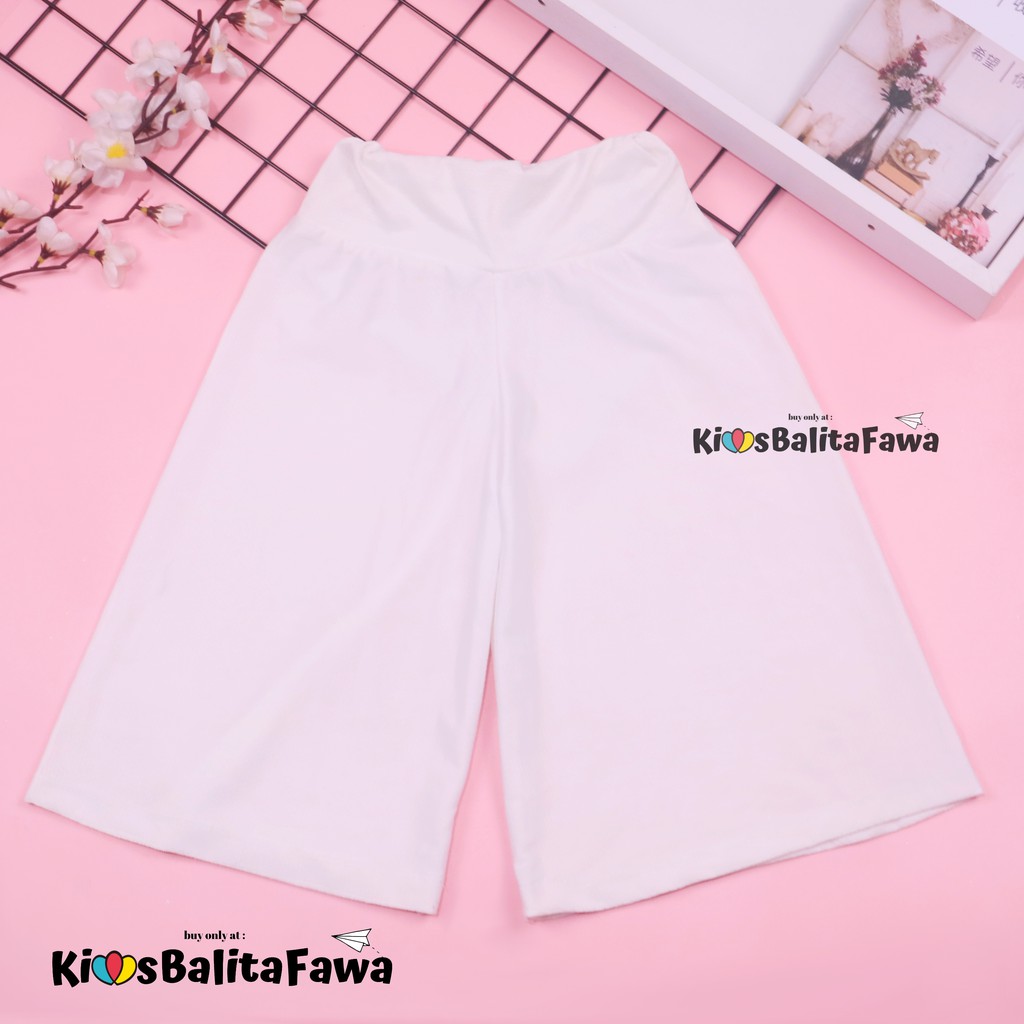 Kulot Polos Uk. 5-6 Tahun / Celana 3per4 Anak Perempuan Murah Celana Pendek Skirt Pant Adem