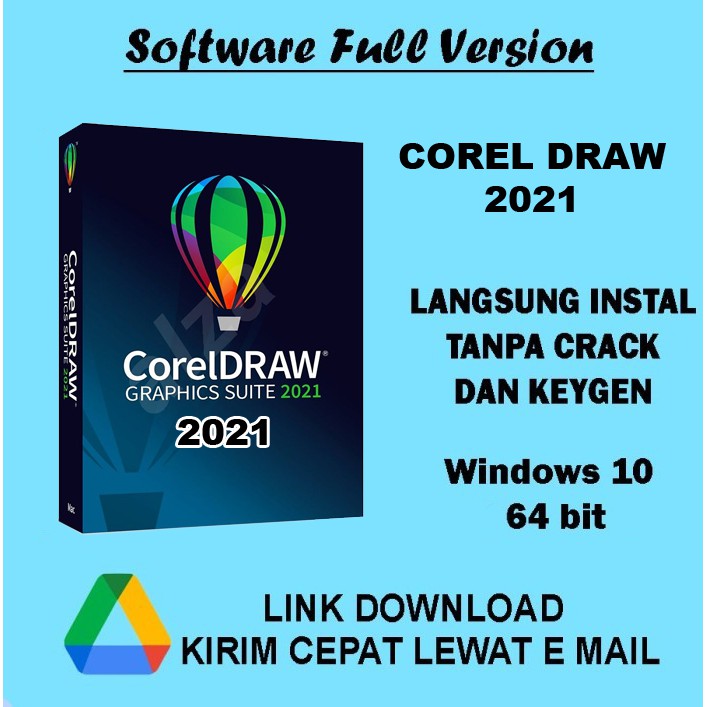 COREL DRAW 2021 - FULL VERSI dan PERMANENT - 64bit