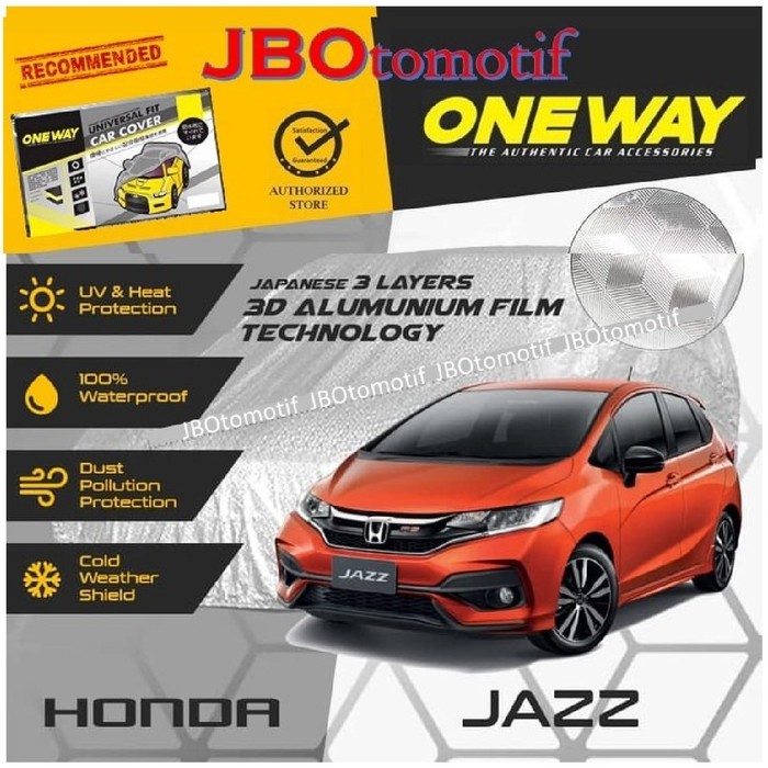 COVER MOBIL/ SARUNG MOBIL 3 LAPIS/LAYER ANTI AIR ONEWAY- HONDA JAZZ