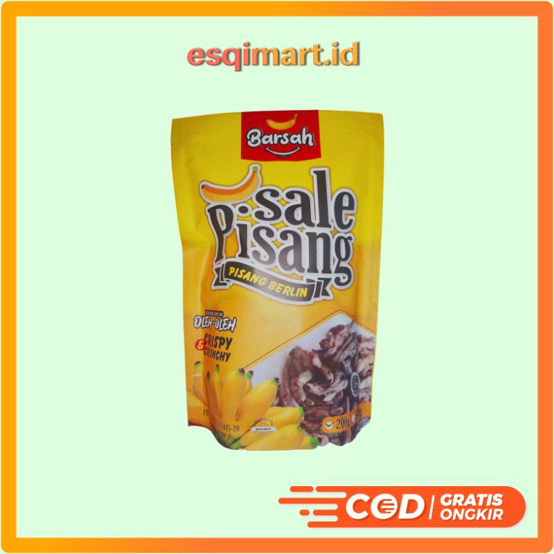 

esqimart - Barsah Sale Pisang Berlin Cemilan Manis Renyah Empuk 200 gram