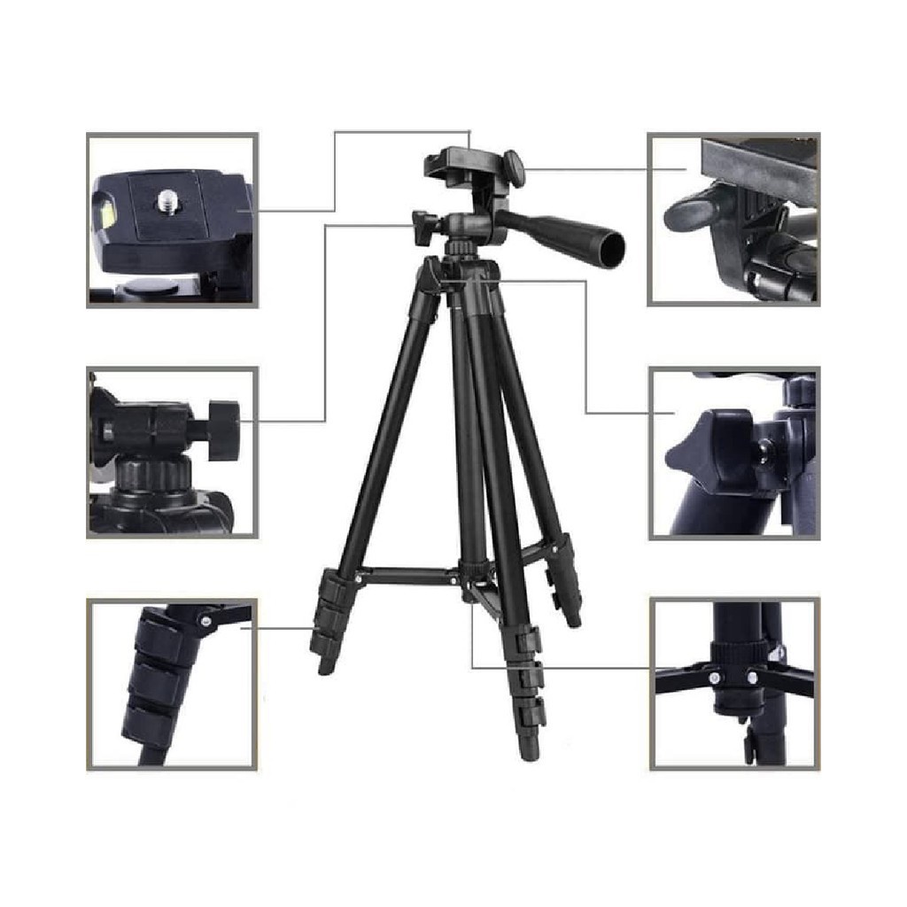 TRIPOD 3110 TRIPOD KAMERA MULTIFUNGSI SERBAGUNA HANDPHONE FOLDING