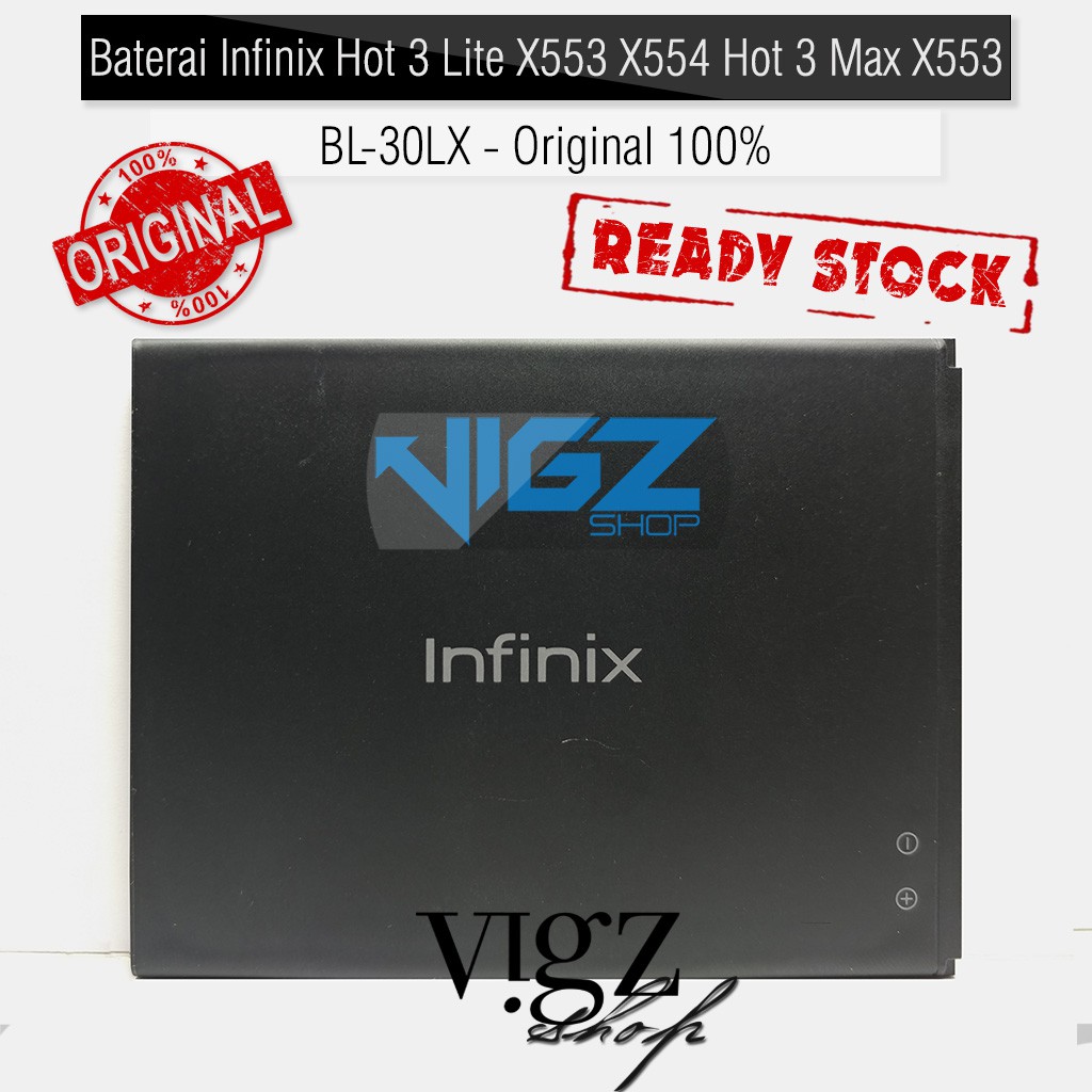 Baterai Infinix Hot 3 Lite X553 X554 Hot 3 Max X553 BL-30LX Original 100%