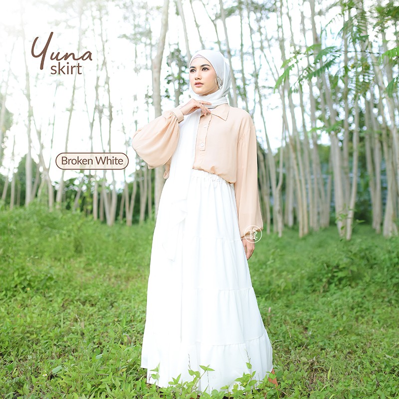 YUNA SKIRT / MAXI SKIRT / ROK SUSUN / ROK RUFFLE PANJANG / ROK TUMPUK