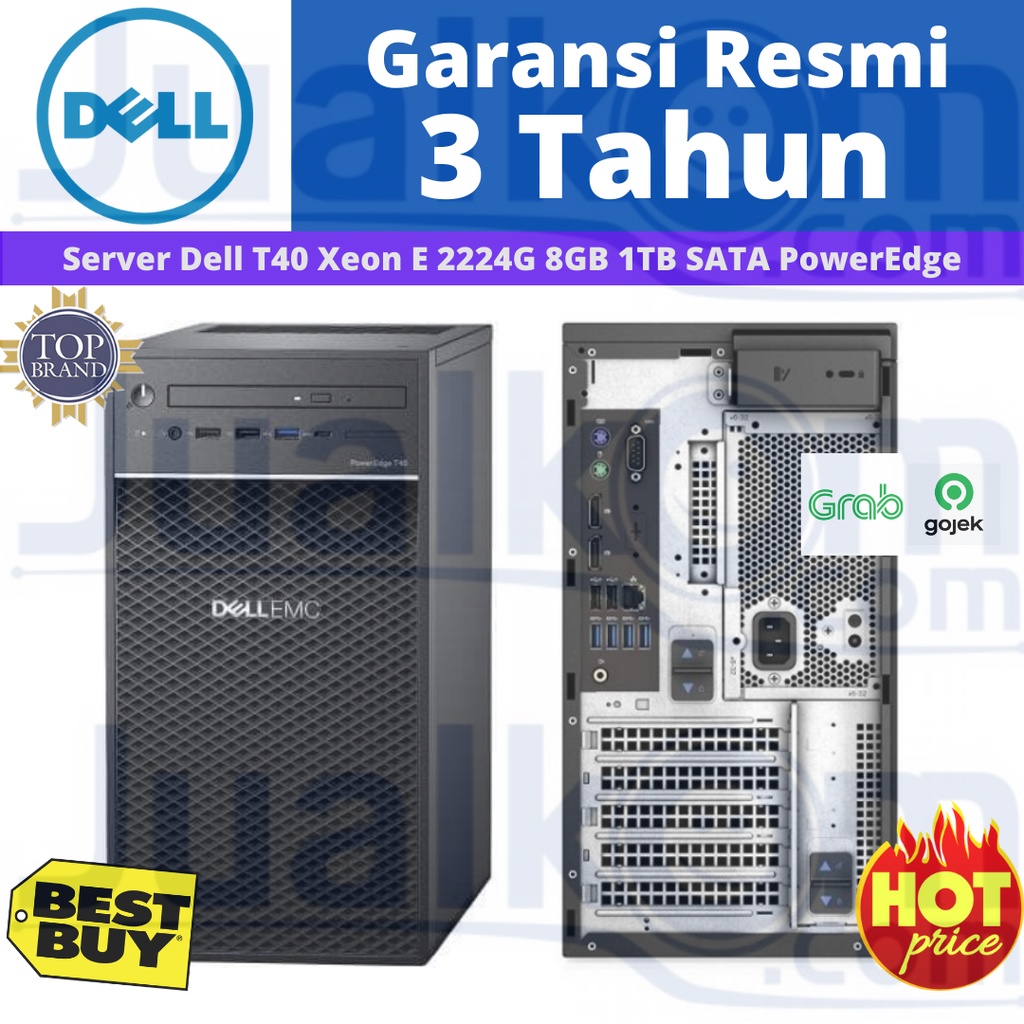 Dell T40 Intel Xeon E 2224G 8GB 1TB Server Ex T30 Xeon E2224G