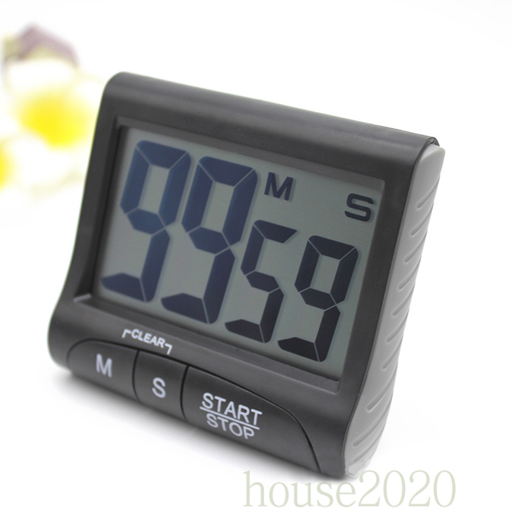 [house2020]LCD Digital Kitchen Big Digit Timer Count-Up Down Clock Alarm Electronic Cooking Baking Timer