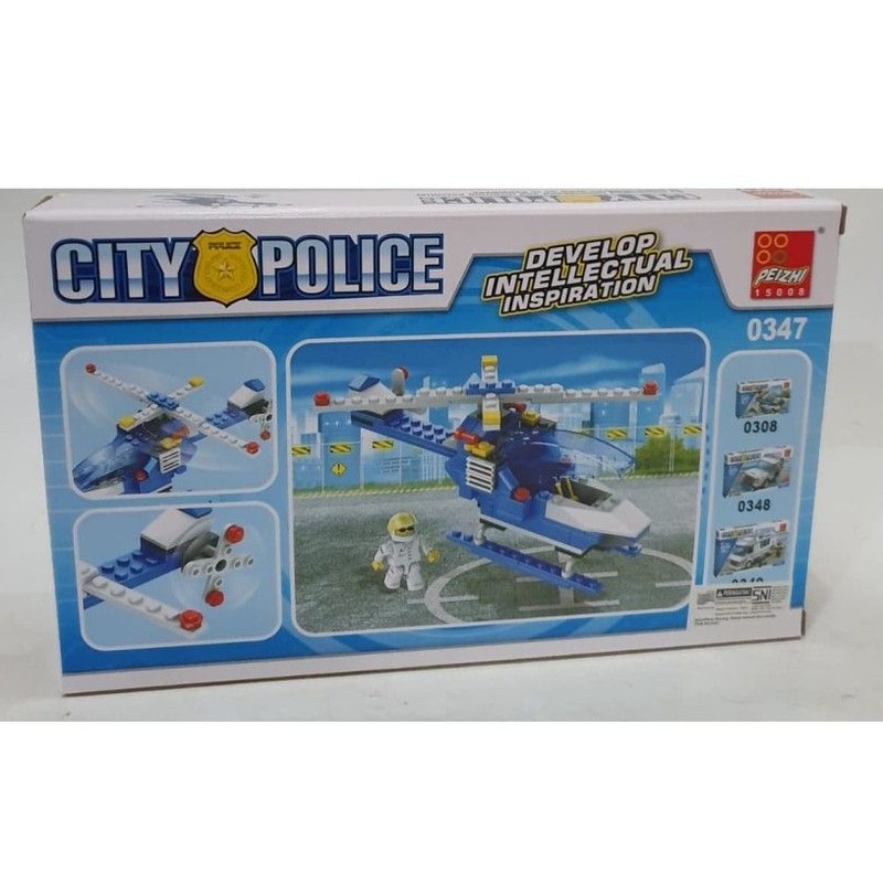 MAINAN LEGO POLISI ANAK ISI 122 PCS NO. 0347 / LEGO CITY POLI