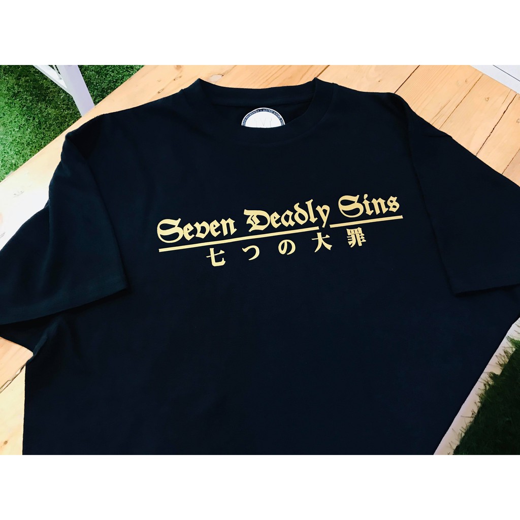 Kaos Anime Seven Deadly Sins Gold Nanatsu No Taizai