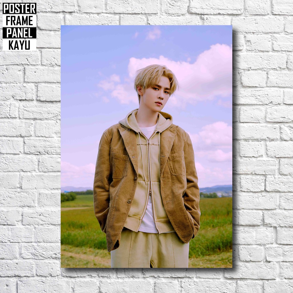 Poster NCT U Kun From Home Resonance Part 1 Frame Kayu Solid A4 KUN001