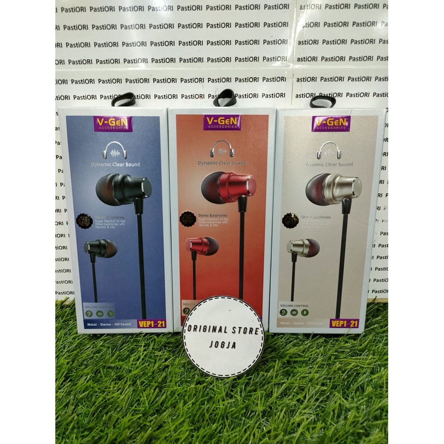 V-GeN VEP1-21 Wired Earphone Headset Stereo Sound