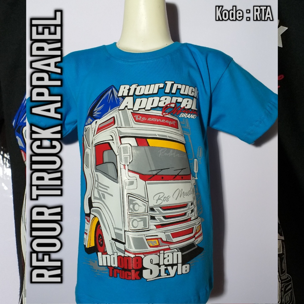 PROMO/OBRAL KILAT/Baju kaos truck anak Kaos truck oleng Kaos truck mania Kaos truck cotton sablon plastisol Kaos truk warna pink terbaru kaos truk oleng anak kaos rfour original