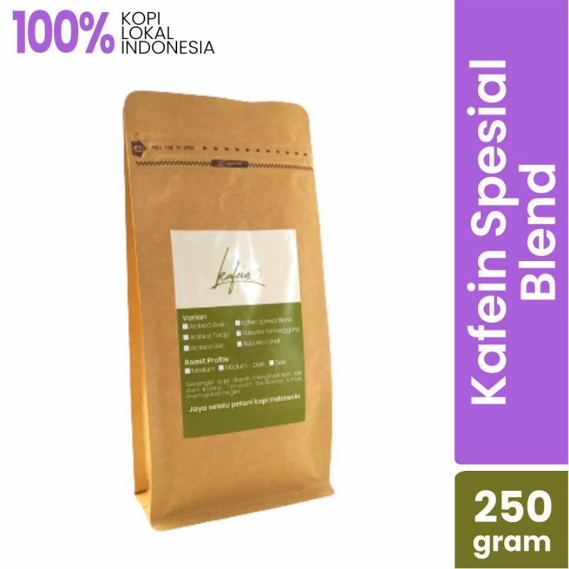 

KAFEIN KOPI INDONESIA - Arabica Special Blend 250 gram - promo harga murah