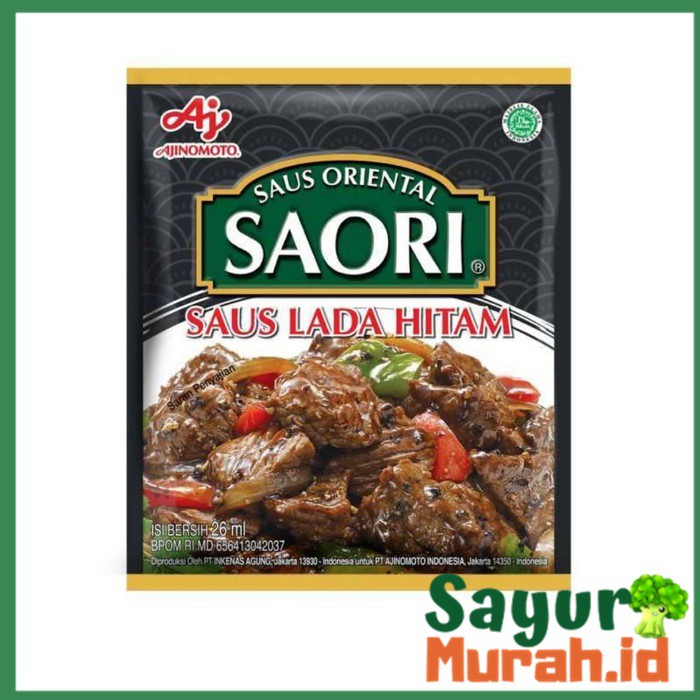 

Saori Saus Lada Hitam sasetan