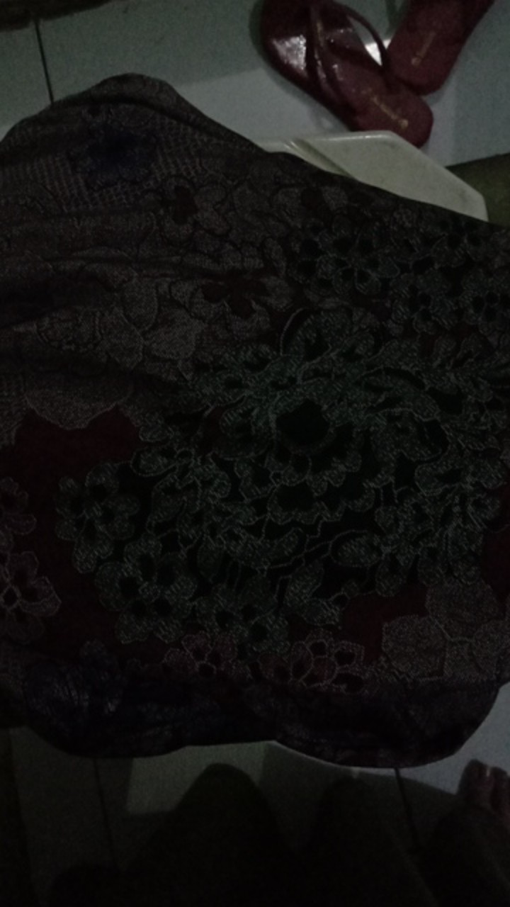 Venya Maxy Gamis Motif Batik Bahan Calvin Jeans Melar Adem Allsize Ld 105 Panjang 136-140 No Busui