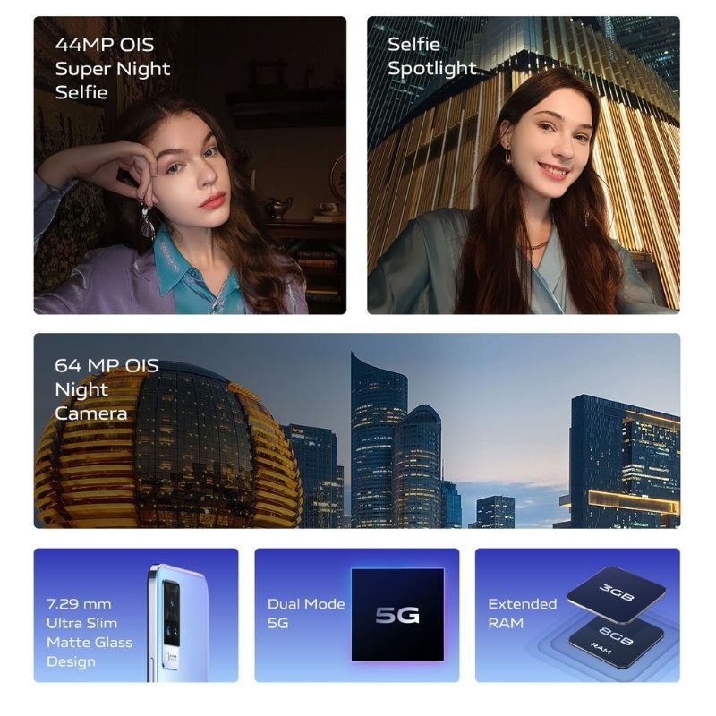 HP VIVO V21 5G RAM 8/128 NFC ,BARU ,SEGEL, GARANSI RESMI-5