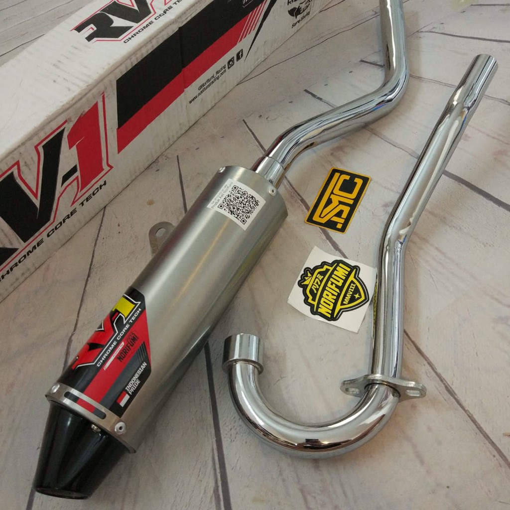 Knalpot Racing Honda CRF 150L RV1 Shortly Norifumi Asli
