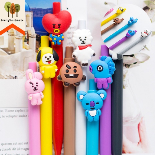 

Pulpen Cetek Karakter Unik Warna Pastel Tinta Hitam Ballpoint Cetek Karakter Korea Alat Tulis Kantor