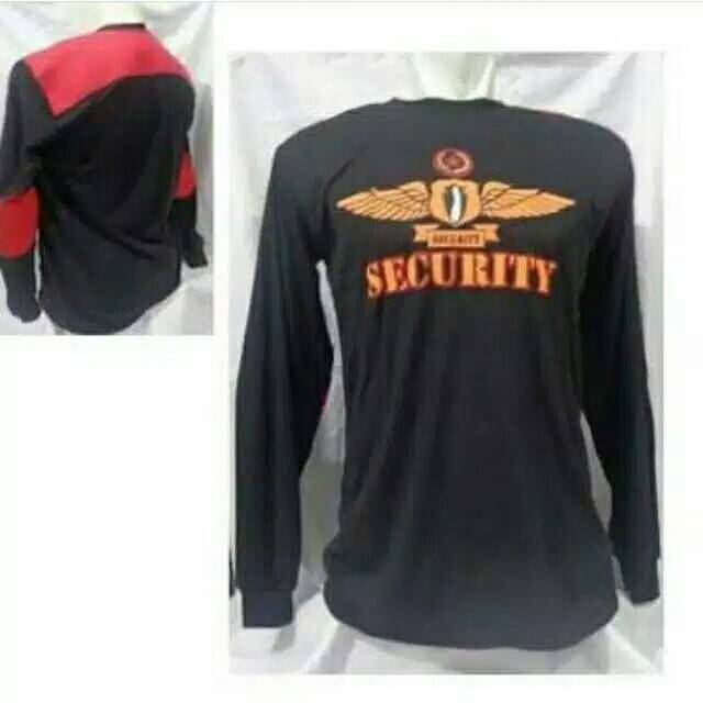 Kaos security/kaos security lengan panjang