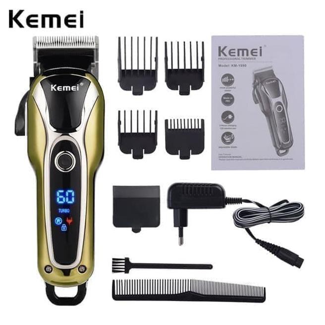 Alat Mesin Cukur Rambut Turbo Original Kemei KM-1990 KM 1990 KM1990