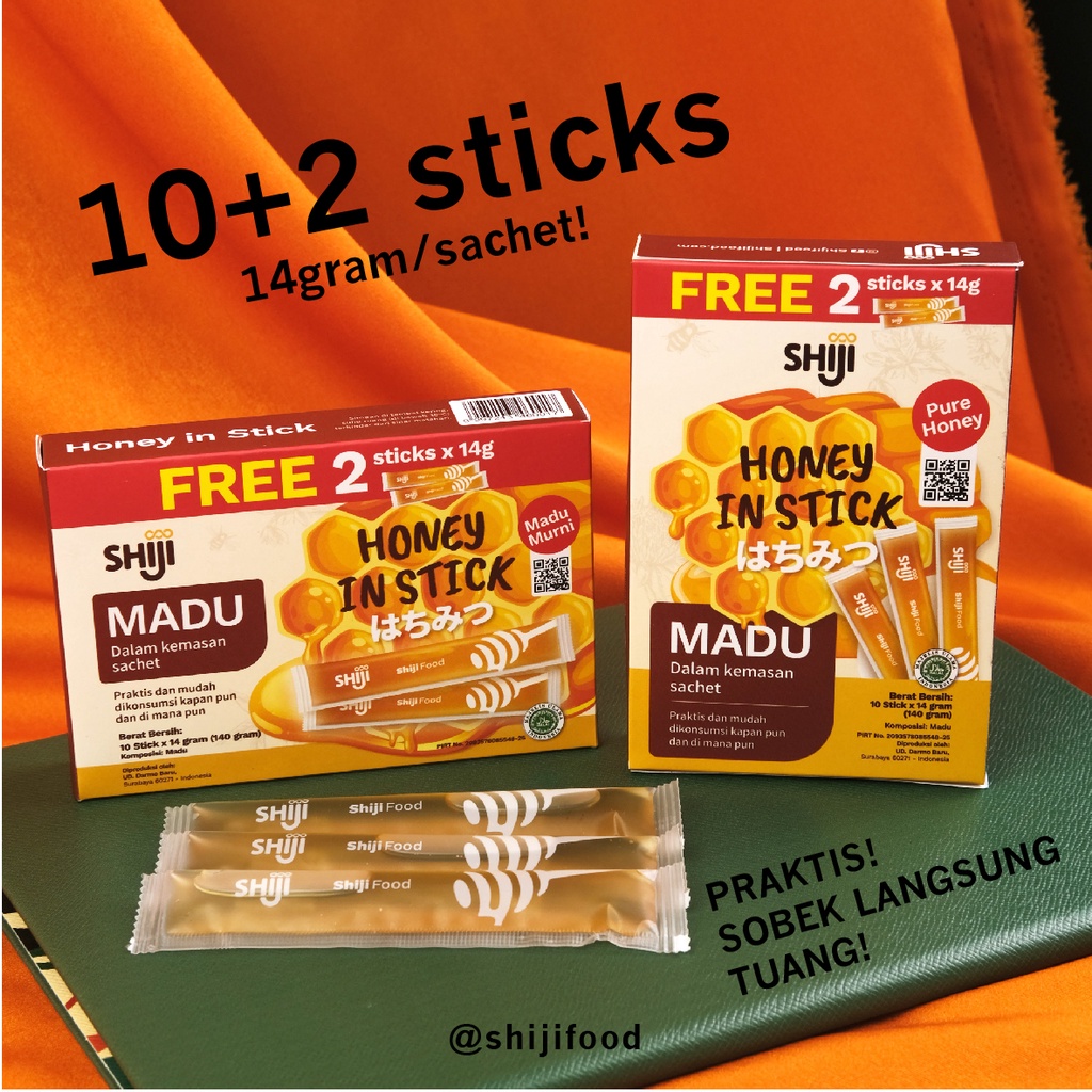 

SHIJI madu asli murni HALAL kemasan sachet sachet traveling travel liburan higienis praktis honey pure honey raw honey madu alami praktis vitamin sehat pure honey natural asli tanpa sehat