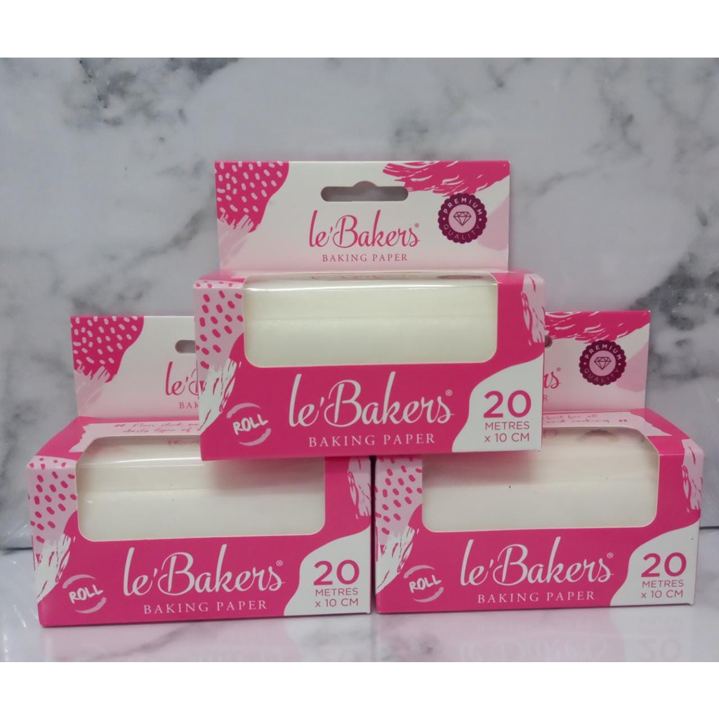 LE BAKERS BAKING PAPER 20 M x 10 CM / PARCHMENT KERTAS BAKAR / ROTI