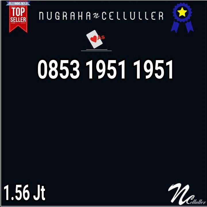 Nomor Cantik Kartu As Double ABCD Kembar 0853 1951 1951