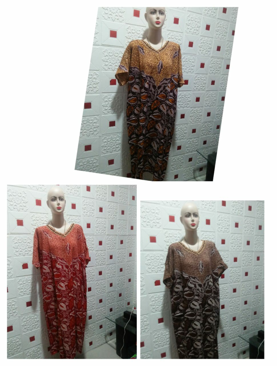 Daster Batik Jumbo - Motif Daun - Batik Pekalongan