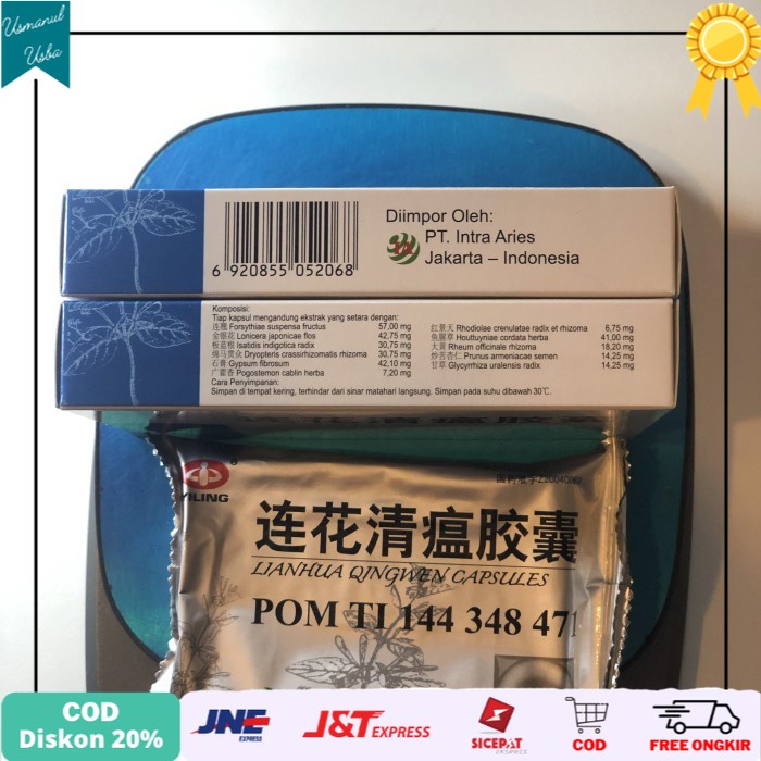 

◾COD◾ LiangHua QingWen JiaoNang BPOM Original isi 24 Capsules