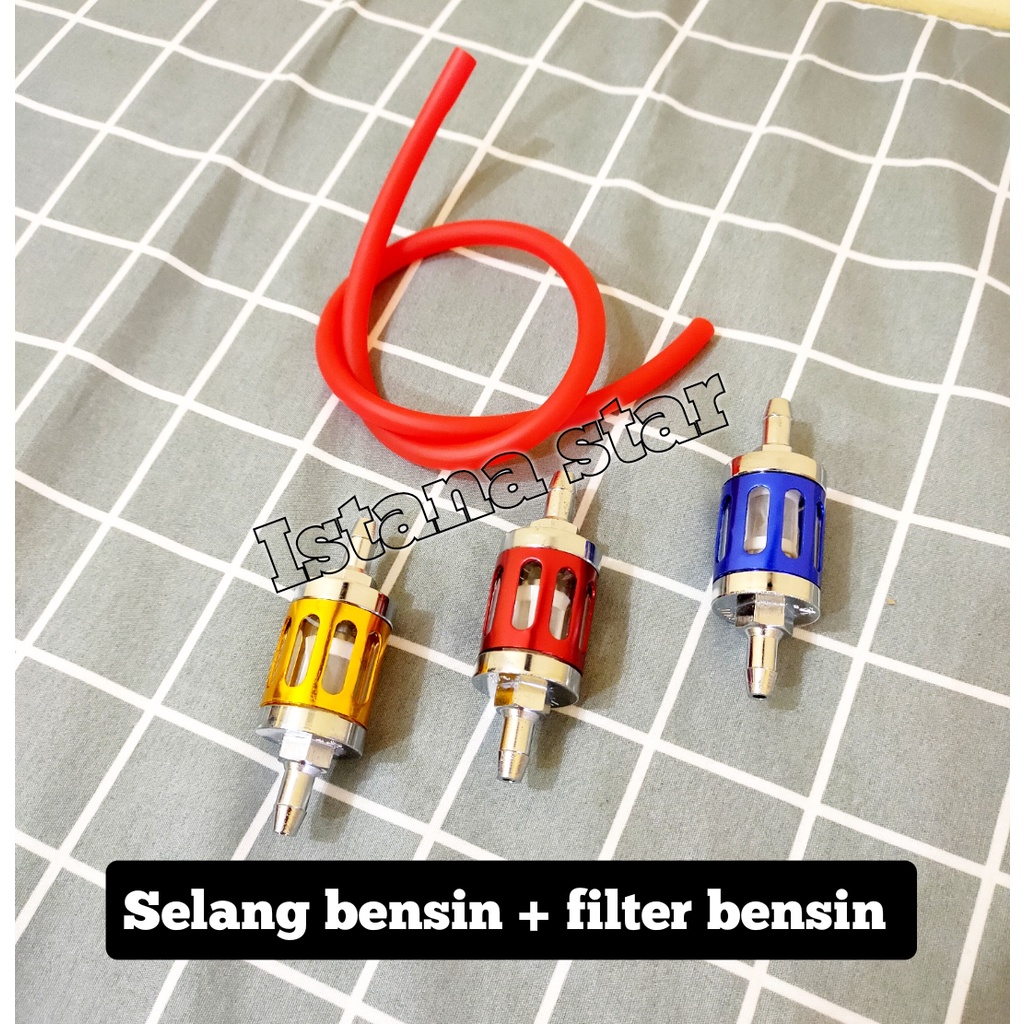 SELANG BENSIN BAROS + SARINGAN BENSIN VARIASI FULL CNC UNIVERSAL SEMUA MOTOR