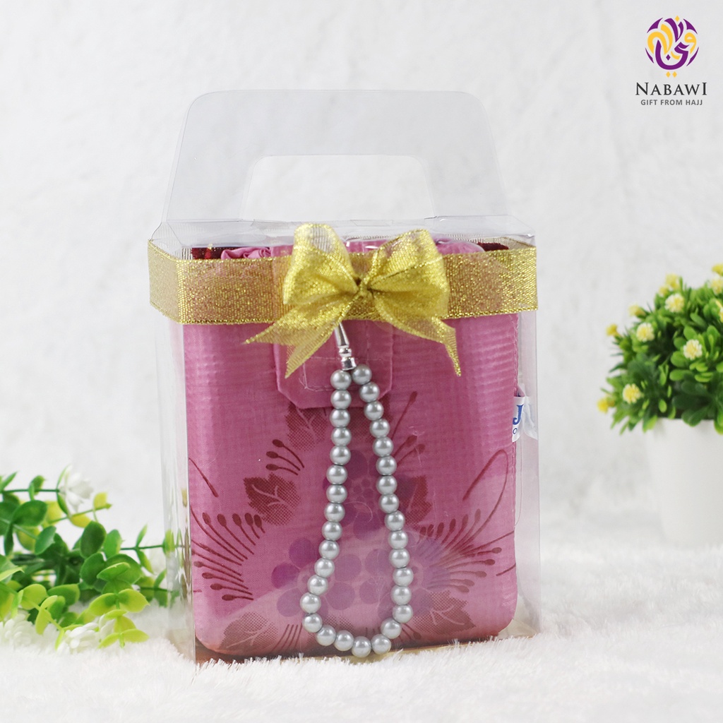 Hampers Mukena Parasut Lukis + Sajadah Muka Souvenir Tahlilan Tasyakuran Oleh Oleh Haji Umroh