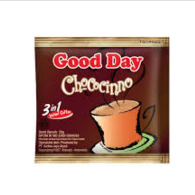 

KOPI GOOD DAY CHOCOCINO RENTENG (isi 10 pcs)