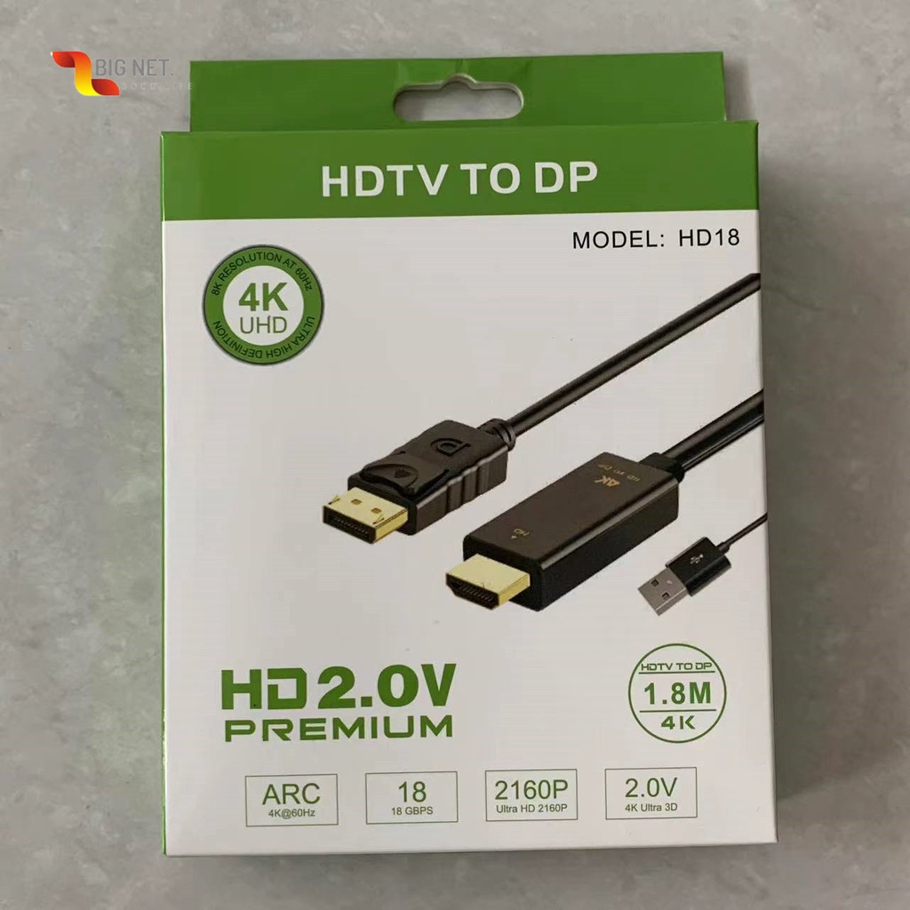 HDTV To DP DisplayPort-1.8Meter Converter Adapter/ HDmi TO DP-1.8M