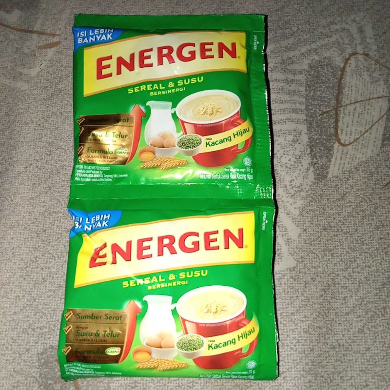 

energen sereal kacang hijau 35g renceng isi 10 sachet