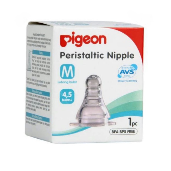 PIGEON Peristaltic Nipple 1pcs - Dot Bayi