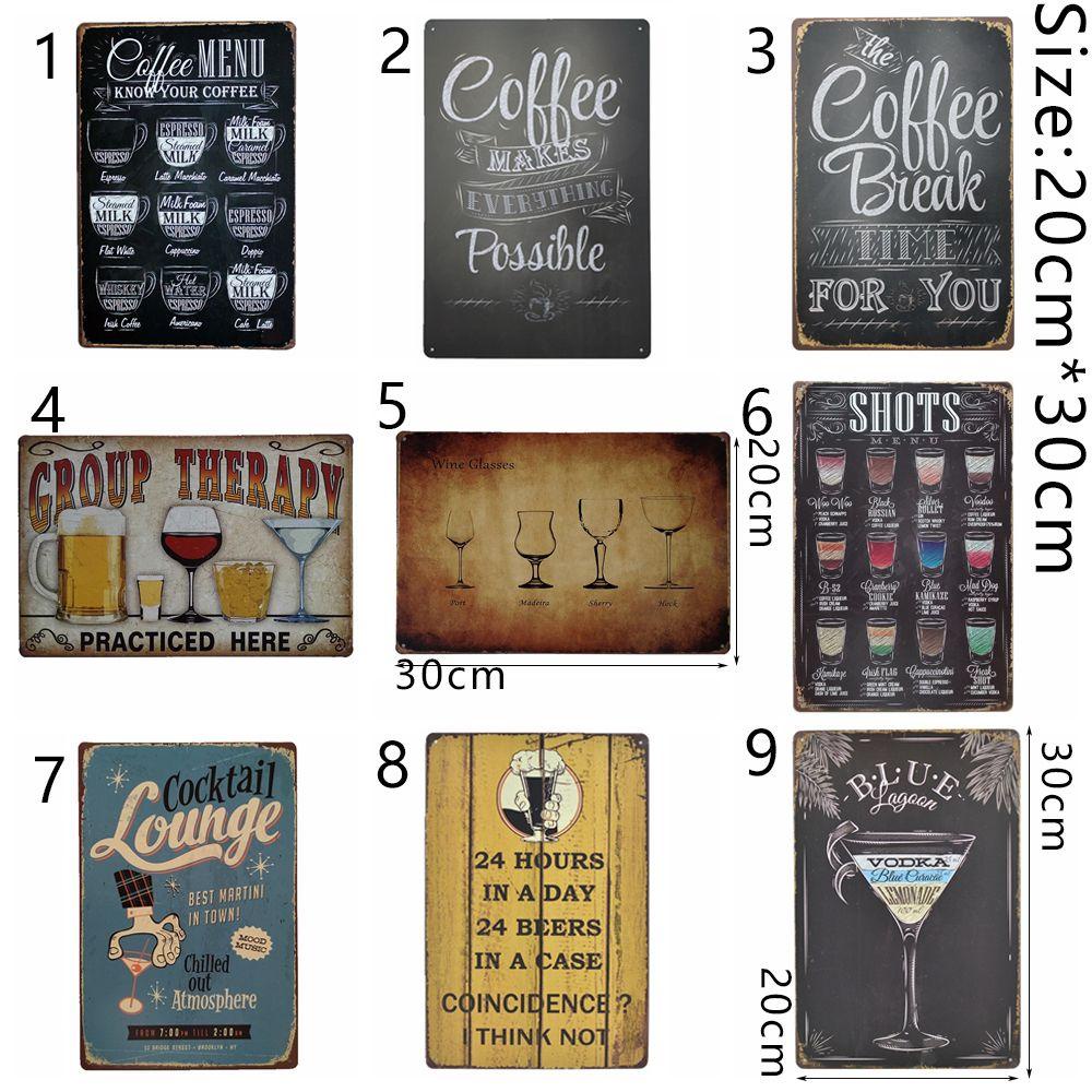 Preva Vintage Plaque Cafe Rumah Plakat Minuman Keren Poster Bar Dekorasi Rumah Pub Metal Tin Plate