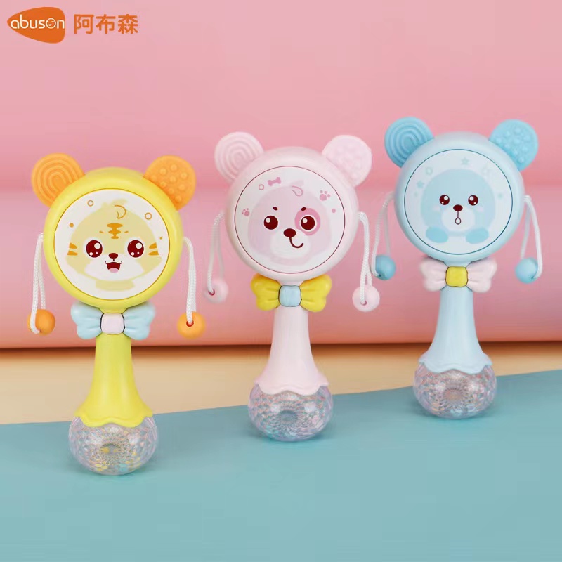MAINAN ANAK GENGGAM MUSIK RATTLE STICK TEETHER - MAINAN ANAK MUSIK DAN LAMPU - BD