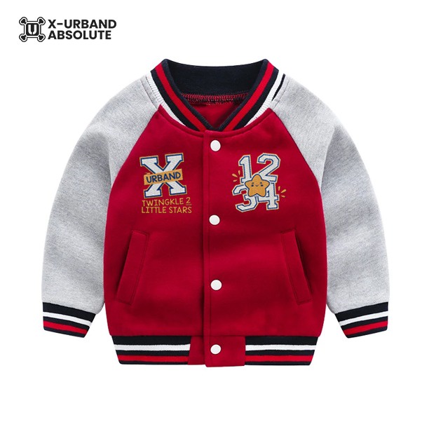 Baju Jaket Varsity Flecce Anak Cowo Cewe Terbaru Terlaris Lengan Pajang Tebal Murah Keren