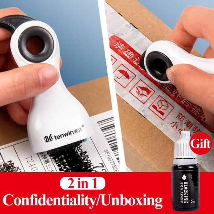 

[[BISA COD]] Triple W 2in1 Safety Cutter Opener Stamp Roller Alat Pembuka Kardus
