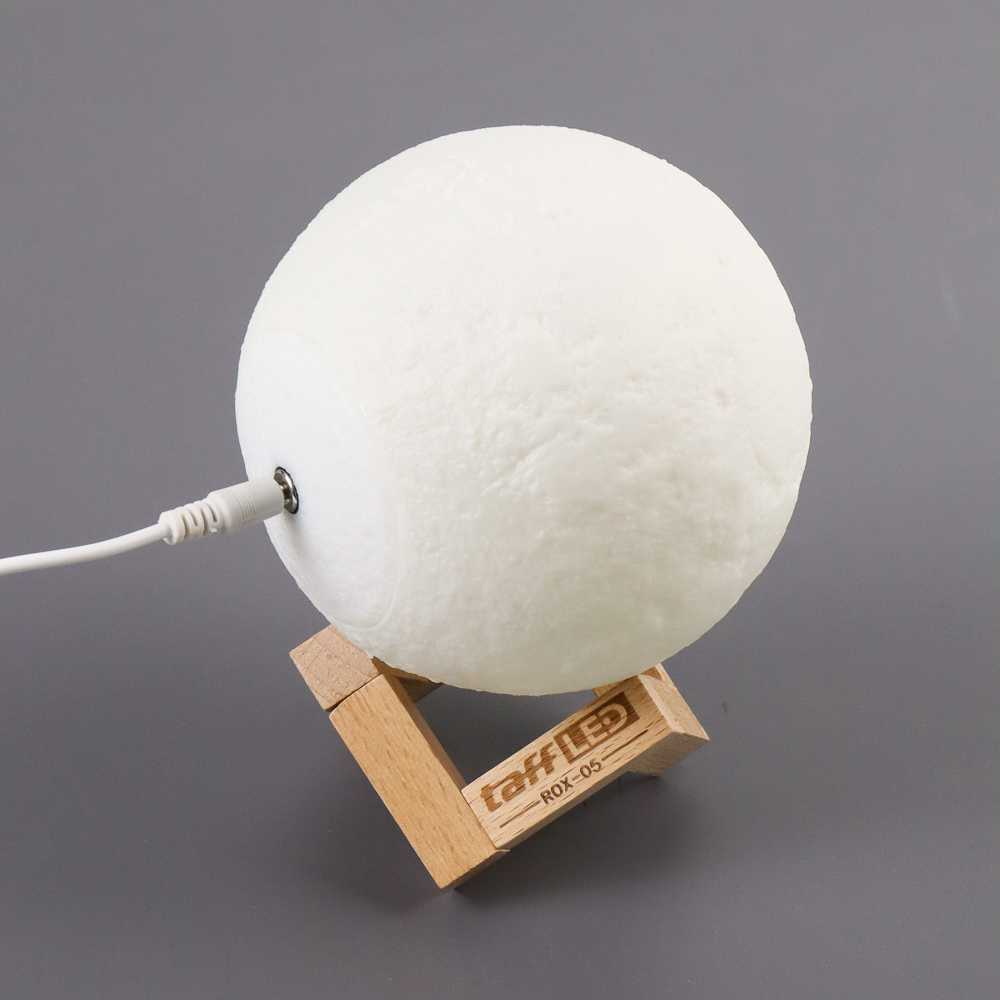 TaffLED Lampu Tidur 3D Printed Moon Night Light Lamp 12 cm - ROX-05