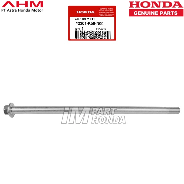 MURAH As Roda Belakang - Axle RR Wheel SONIC 150 R SUPRA 150 GTR 42301-K56-N00 42301K56N00 JAMINAN 1