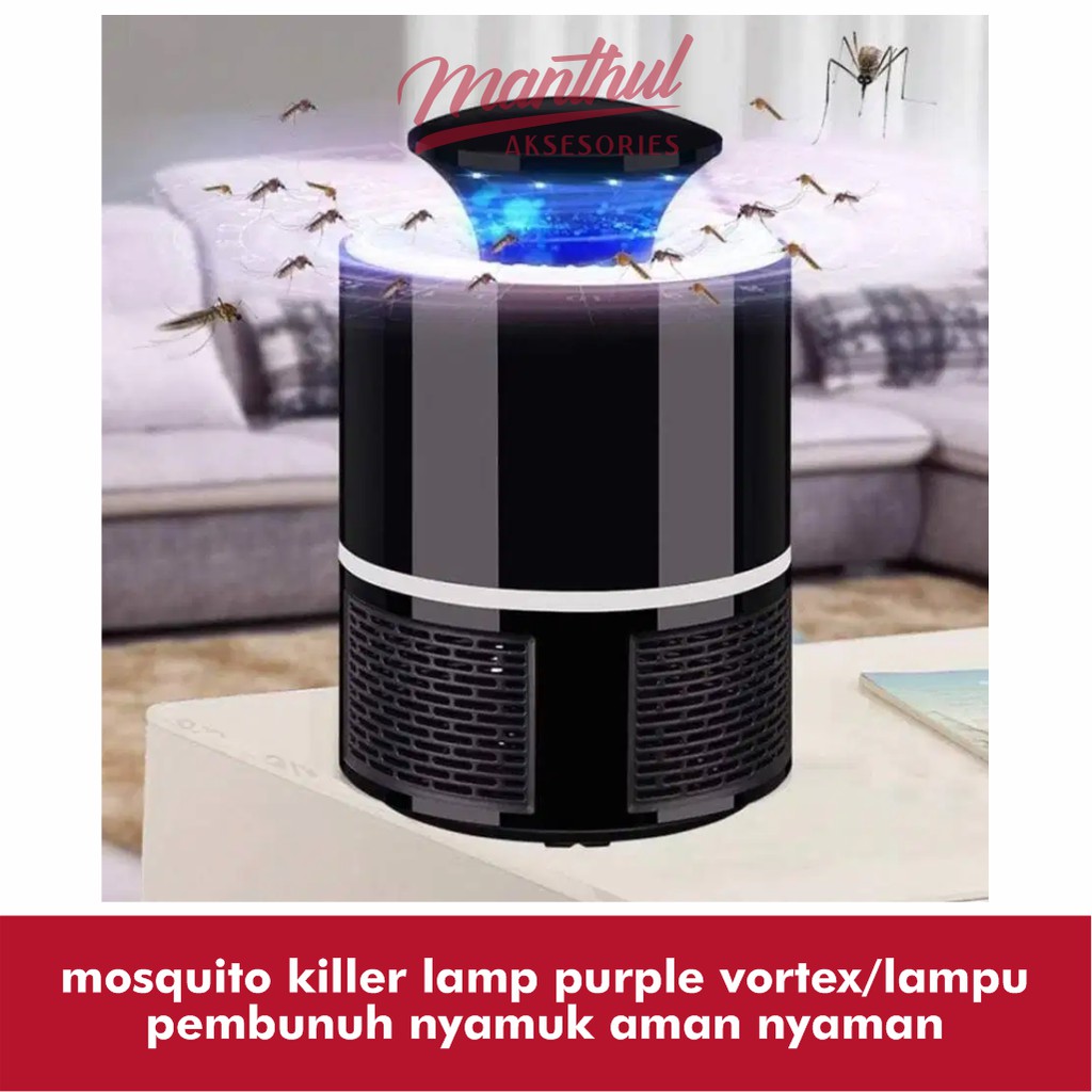 mosquito killer lamp purple vortex/lampu pembunuh nyamuk aman nyaman