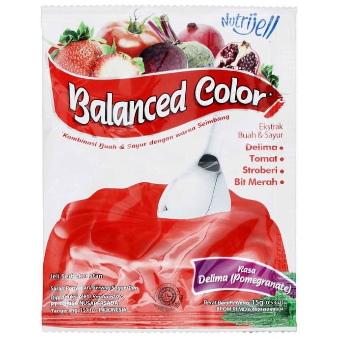 

Nutrijell Jelly Ballance Color Delima 15Gr