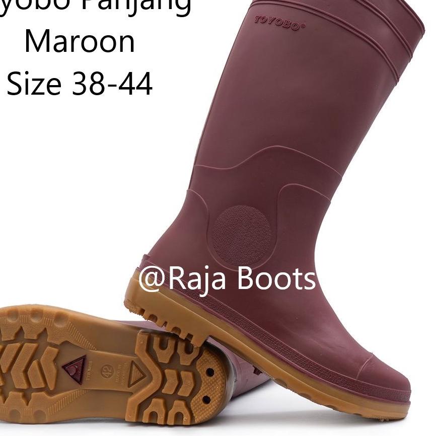 Sepatu Boot Panjang TerToyobo Maroon ..